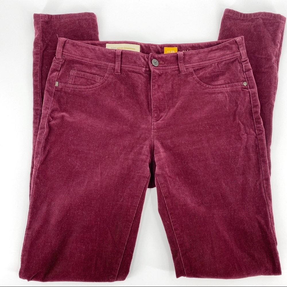 Pilcro & the Letterpress burgundy corduroy jeans